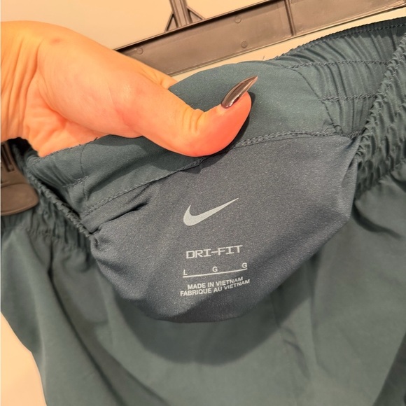 Nike Women's Teal Athletic DriFit Shorts - Picture 3 of 4